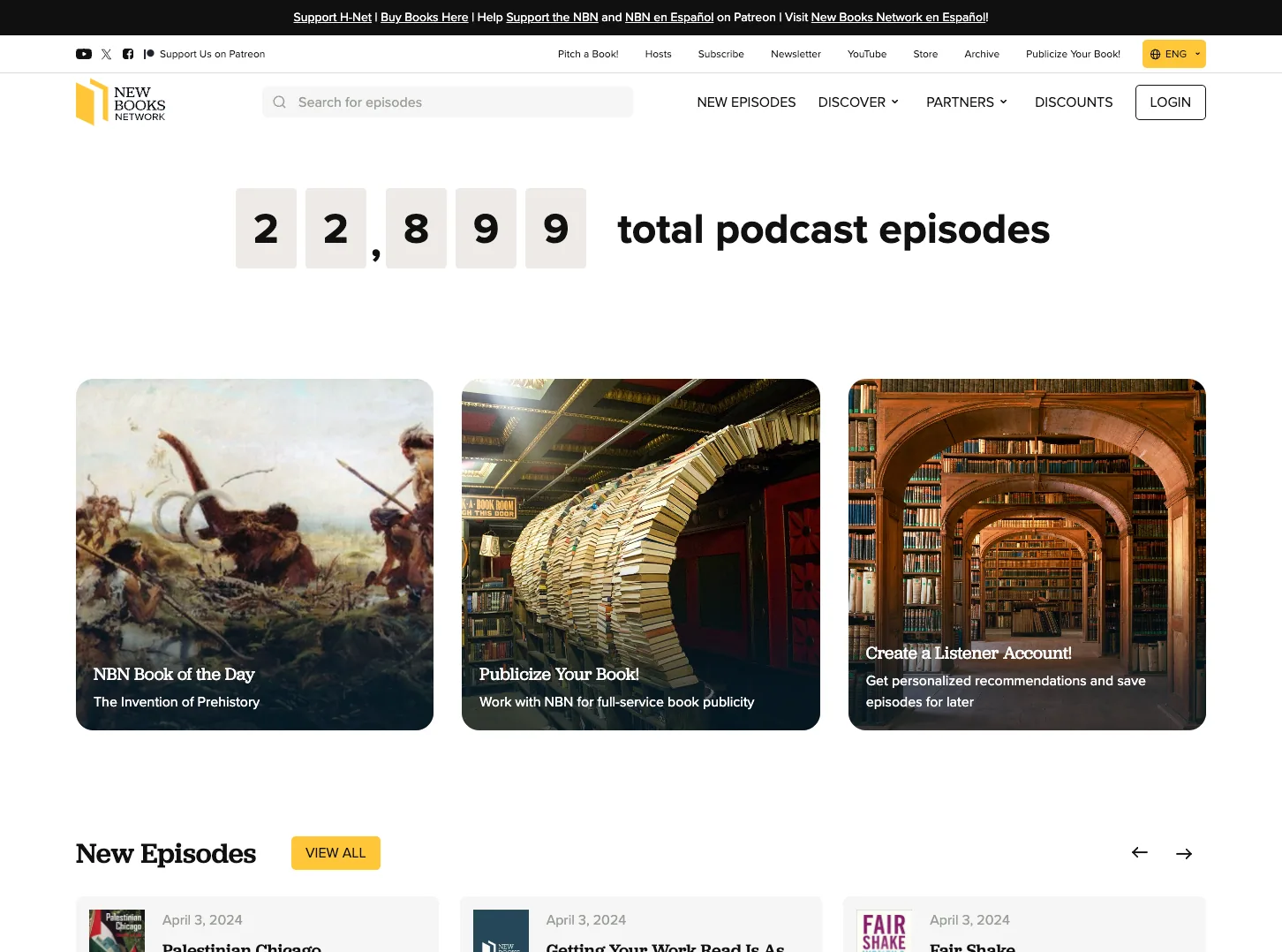New Books Network home page