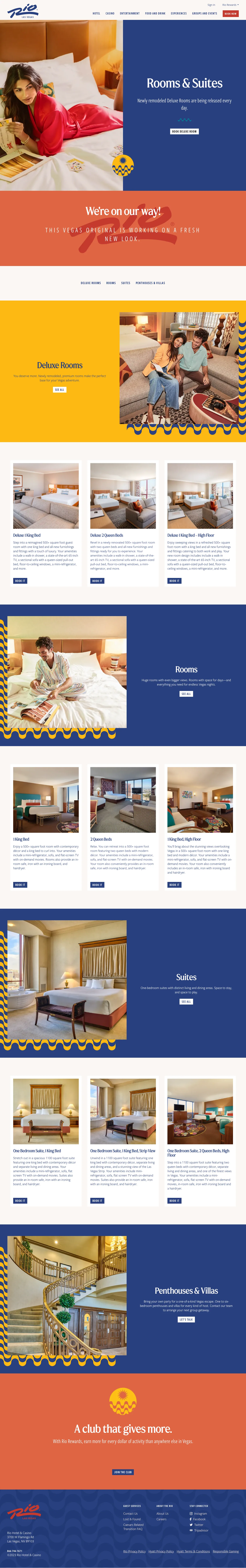 Full desktop landing page