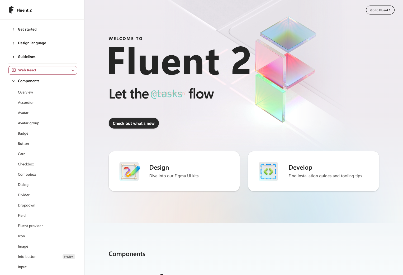 Fluent design system screenshot
