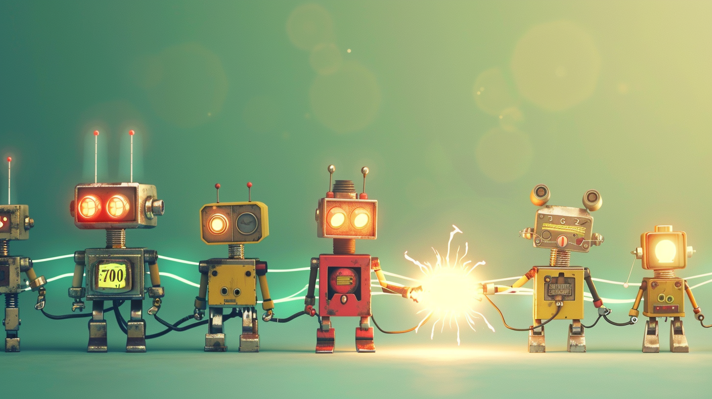 A playful representation of Context-Based Design Systems: each phase in the workflow receives and passes along a spark of context—growing smarter, clearer, and more capable with every step.