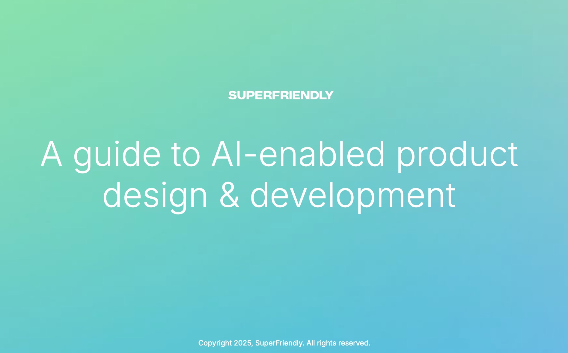 SuperFriendly presentation: AI-Enabled Design Systems and Product Design