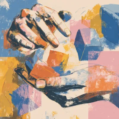 A magician's sleight of hand.