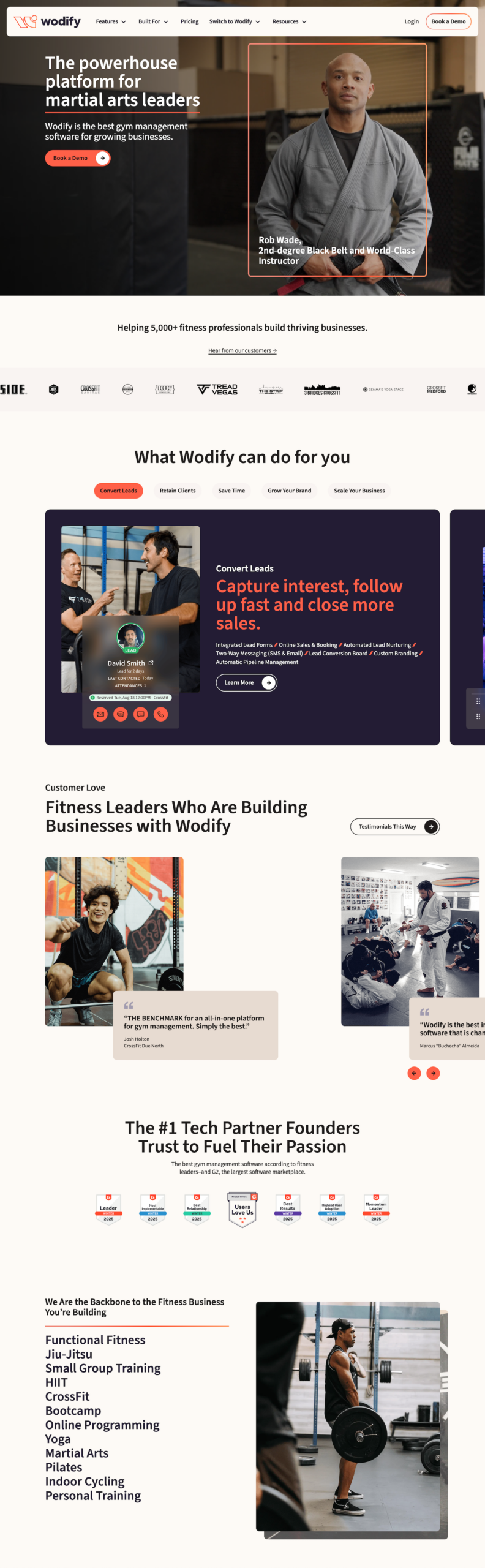 Wodify Homepage