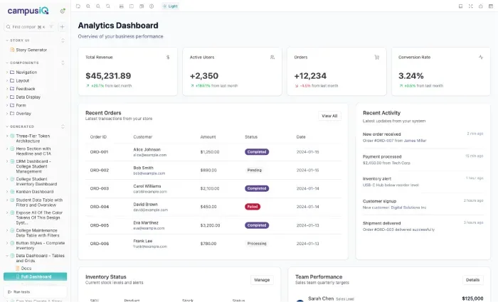 CampusIQ desktop screenshot.